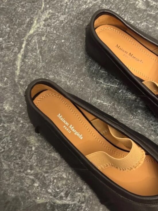 Maison Margiela Tabi Ballet Flats Black 38 - New With Box - Picture 3 of 5